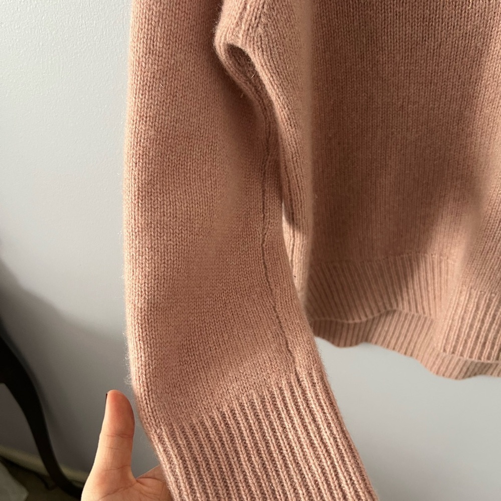 Baby Pink 100% Cashmere Turtleneck - Picture 3 of 8